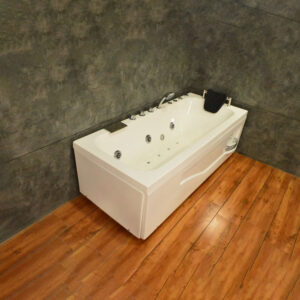 Massage Bathtub | 6 Jet Acrylic Massage Tub with LED Light, Handheld Shower, & Optional Air Jets – 1675 x 760 mm | BT 2018