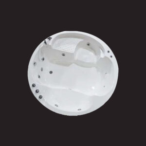 Indoor Spa | Round Heavy Duty Acrylic Spa Tub with LED Lighting & Music System | ISP-1011
