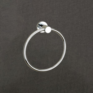 Wall-Mounted Brass Towel Ring with Chrome Finish – Corrosion Resistant Bathroom Accessory |  LBA 101