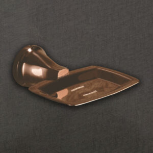 Wall Mount Brass Soap Dish with Rose Gold Finish – Elegant & Durable Bathroom Accessory | LBA 3104