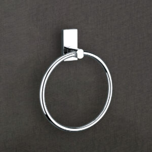 Brass Towel Ring for Bathroom – Wall Mounted Hand Towel Holder for Wash Basin & Kitchen – Chrome Finish – Compact Round Design – Premium Bathroom Accessory – Rustproof & Stylish – LBA 401