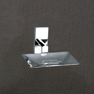 Brass Wall-Mount Soap Dish in Chrome | LBA 404