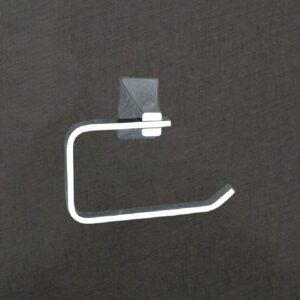 Wall Mounted Toilet Paper Holder – Brass Paper Roll Dispenser – Sleek Rectangular Design – Chrome Finish – Corrosion Resistant – Premium Bathroom Accessory – LBA 603