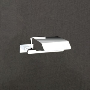 Sleek Brass Toilet Paper Holder with Chrome Finish & Protective Cover | LBA 803