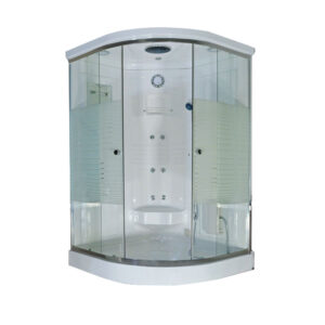 Steam Shower Cubicle with Overhead Rain Shower, Body Jets & Bluetooth Audio – Model SC 2021 (1000x1000x2150 mm)