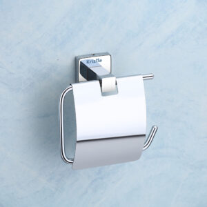 Toilet Paper Holder with Flap – Brass & SS 304 with Chrome Finish | DR 811