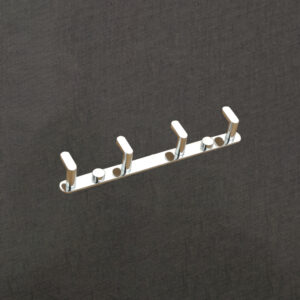 Brass Robe Rack with Rounded Chrome Base | LBA 1002
