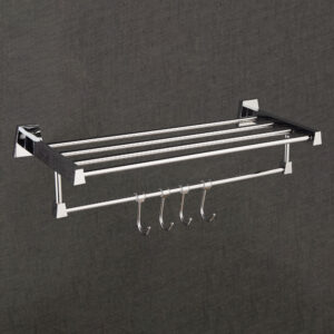24-Inch Brass Towel Rack – Wall Mounted | Chrome Finish | LBA 1511