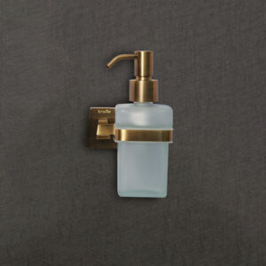 Wall-Mounted Glass Liquid Soap Dispenser | Antique Finish - LBA 3012