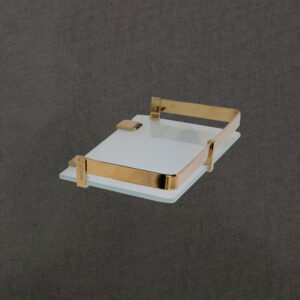 Glass Shelf with Gold Finish | Product Code: LGS 4008