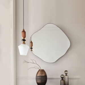 Asymmetric Wall Mirror with Elegant Polished Edges – Contemporary Design for Bathrooms, Vanity Corners & Living Spaces | LM 1023